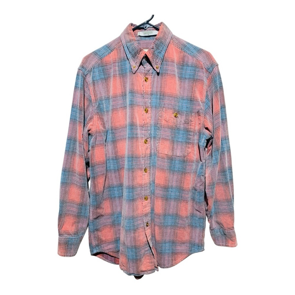 Orvis Blue and Pink Casual Button Down Shirt